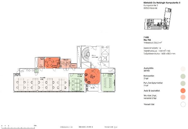 Kumpulantie 5, Helsinki, 236 m² toimisto